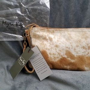 Myra  cowhide wristlet